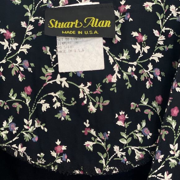 Vintage Stuart Alan Floral Romper Size 12 - Picture 4 of 8